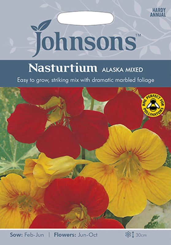 Blomkarse 'Alaska Mixed, lav - Tropaeolum majus