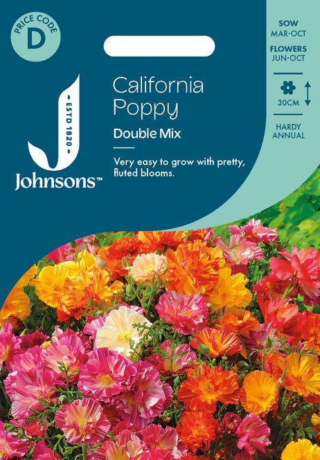 Hovedbilde Kaliforniavalmue 'Double Mixed - Eschscholzia californica