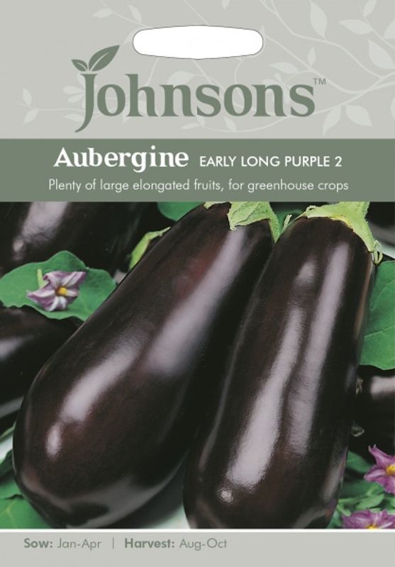 Aubergine 'Early Long Purple 2' - Solanum melongena