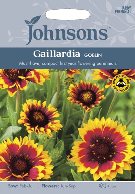 Hovedbilde Kokardeblomst 'Goblin' - Gaillardia aristata 