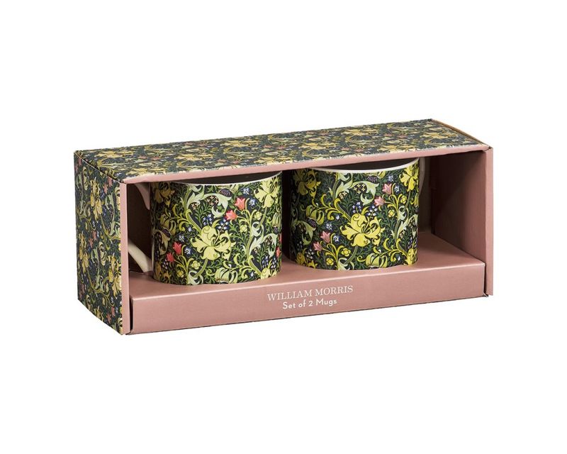Krus, golden lily av William Morris - 2 stk
