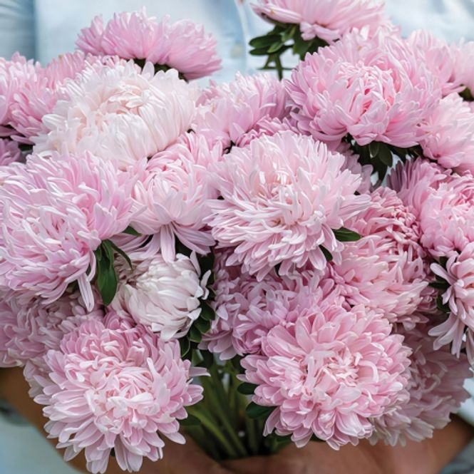 Hovedbilde Sommeraster 'Souffle Light Pink' - Callistephus chinensis