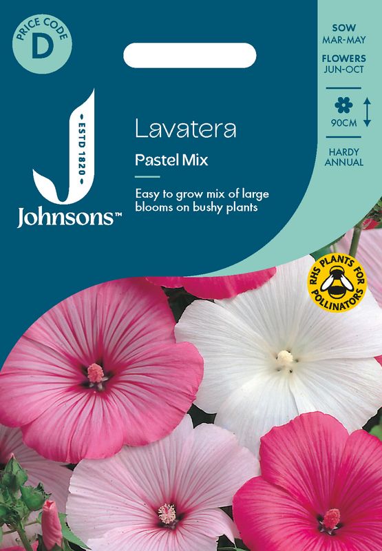 Hagepoppelrose 'Pastel Mixed' - Lavatera trimestris