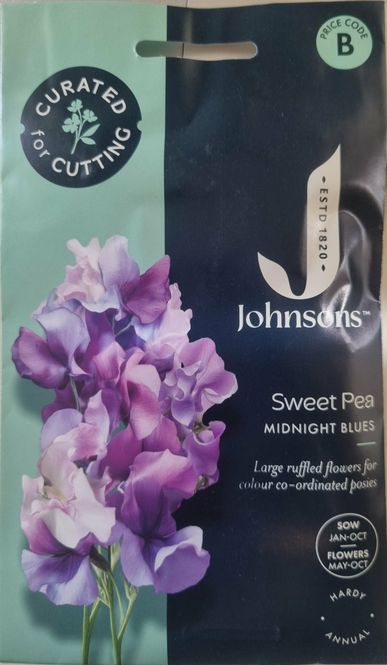 Hovedbilde Blomsterert 'Midnight Blues' - Lathyrus odoratus